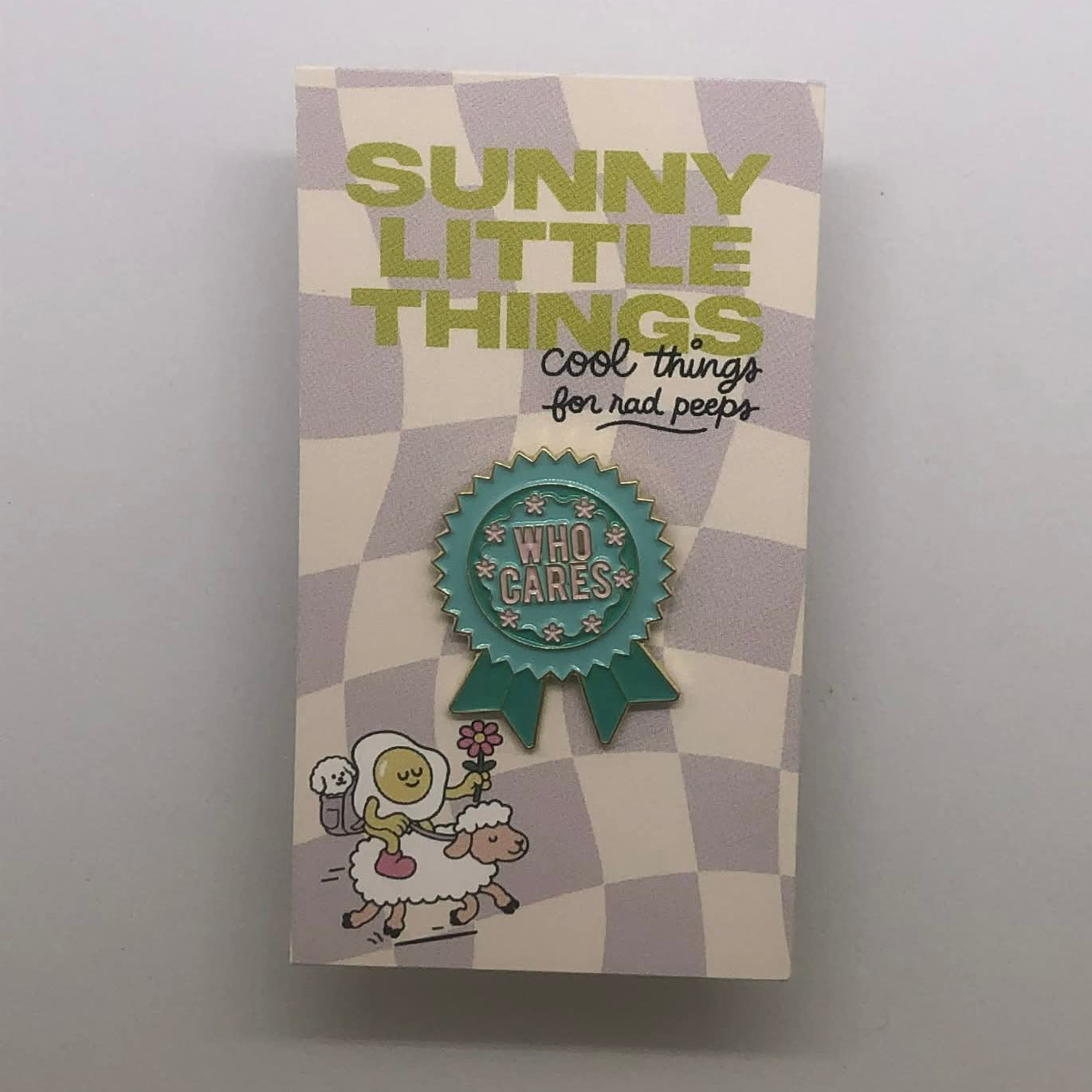 Who Cares Rosette Pin