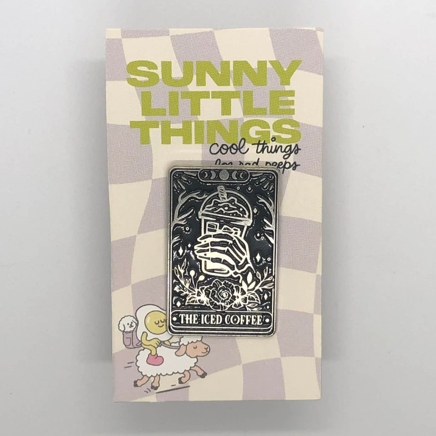 The Iced Coffee Tarot Pin