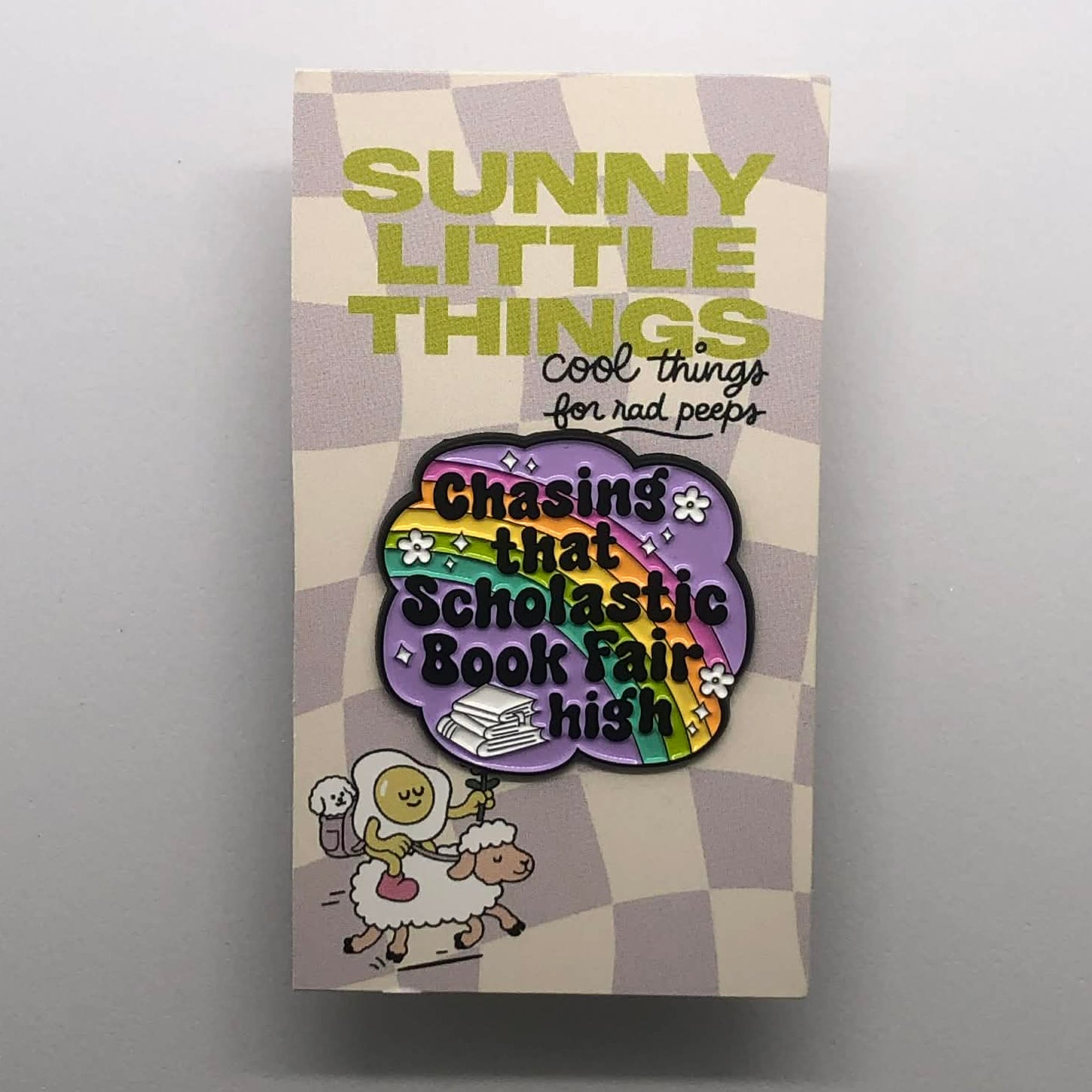 Chasing That Book Fair High Pin